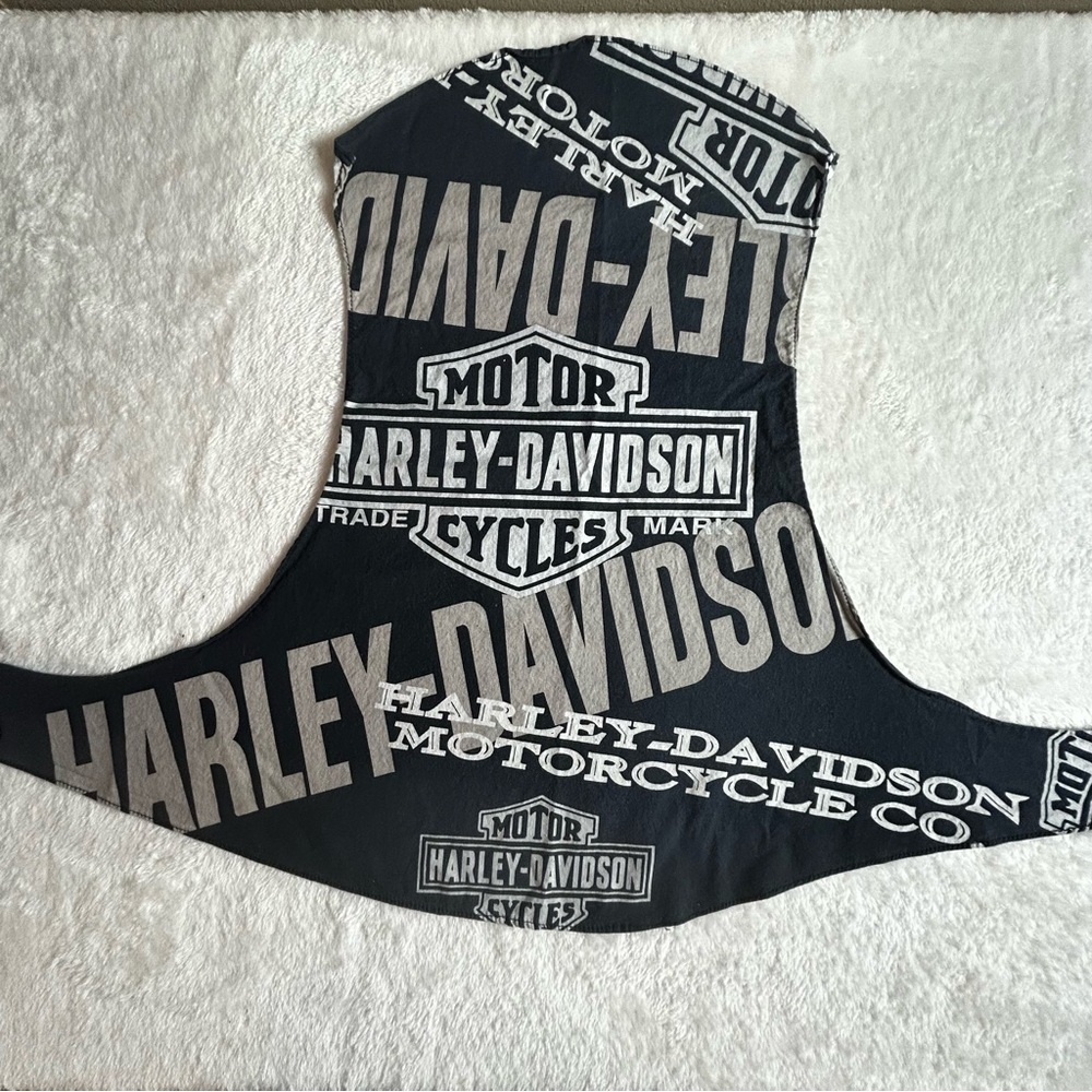 Harley-Davidson Black and White Motorcycle Bandana Wrap Hat